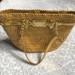 Handwoven Straw Michael Kors Handbag